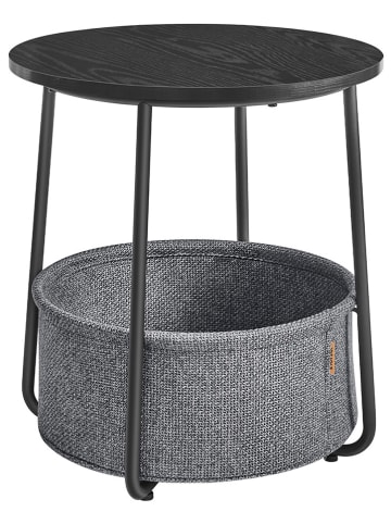 Songmics Beistelltisch in Schwarz/ Grau - (H)45 x Ø 50 cm