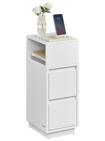 SONGMICS Nachtkastje wit - (B)30 x (H)65 x (D)25 cm