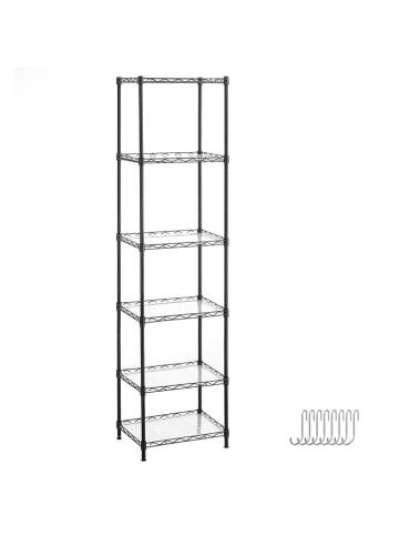 Songmics Staande kast zwart - (B)40 x (H)160 x (D)30 cm