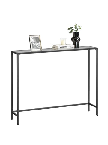 Songmics Kredens w kolorze czarnym - 100 x 80 x 20 cm