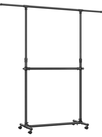 Songmics Wieszak w kolorze czarnym na ubrania - 165 x 180 cm