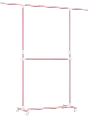 Songmics Kleiderstange in Rosa - (B)165 x (H)180 cm