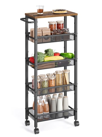 Songmics Rollregal in Hellbraun - (B)45,5 x (H)99 x (T)22 cm