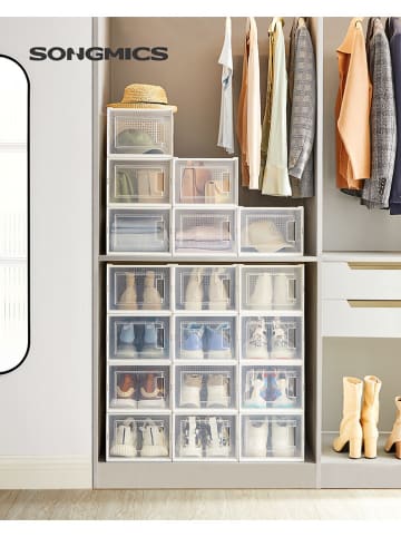 SONGMICS 18er-Set: Schuhboxen - (B)25 x (H)19 x (T)35 cm