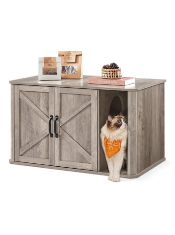 Songmics Kattenbak bruin - (B)85 x (H)50 x (D)48,5 cm