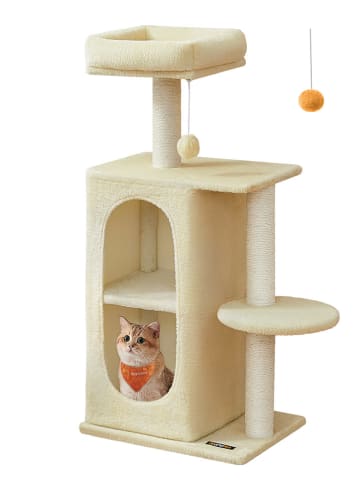 Songmics Drapak w kolorze beżowym dla kota - 56 x 101 x 30 cm