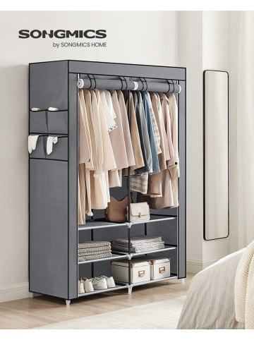 Songmics Kleiderschrank in Grau - (B)127 x (H)176 x (T)45 cm