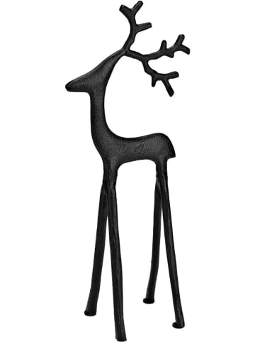 G. Wurm Decoratief figuur "Hert" zwart - (B)16 x (H)40 x (D)10 cm