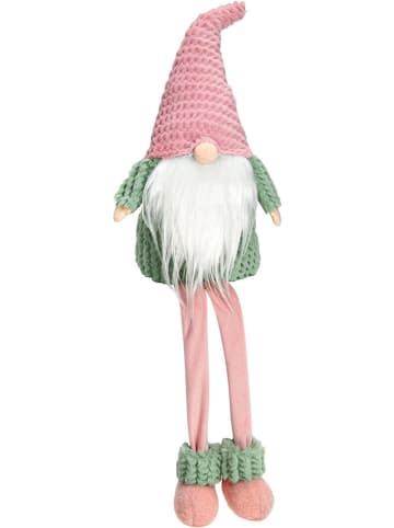 G. Wurm Kantensitzer "Wichtel" in Rosa/ Grün - (B)18 x (H)70 x (T)15 cm