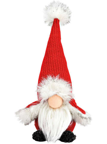 G. Wurm Decoratief figuur "Wichtel" rood - (B)15 x (H)30 x (D)11 cm