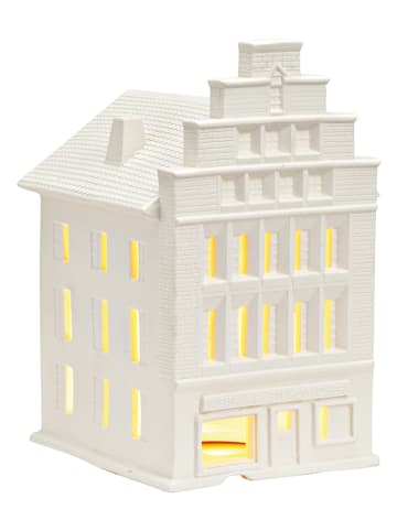 G. Wurm Windlicht ''House'' in Weiß - (B)13 x (H)30 x (T)15 cm