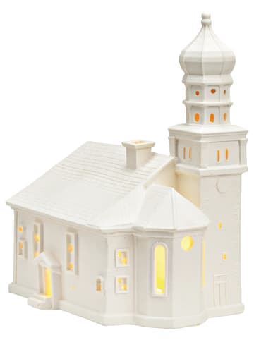 G. Wurm Windlicht ''House'' in Weiß - (B)16 x (H)24 x (T)19 cm