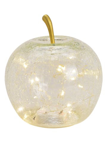G. Wurm Dekoracja LED "Apple" w kolorze białym - wys. 17 x Ø 16 cm