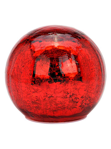 G. Wurm Decoledobject "Crackle" rood - (H)13 cm x Ø 15 cm