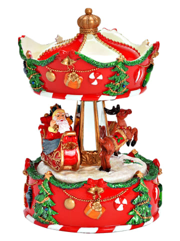 G. Wurm Muziekdoos "Music Box" rood - (H)16 x Ø 11 cm