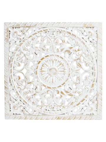 G. Wurm Wanddekoration in Weiß - (B)39 x (H)39 cm