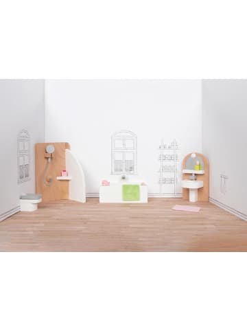 Goki Meble "Bathroom" do domku dla lalek - 3+