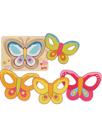Goki 5-częściowe puzzle warstwowe "Motyl" - 2+