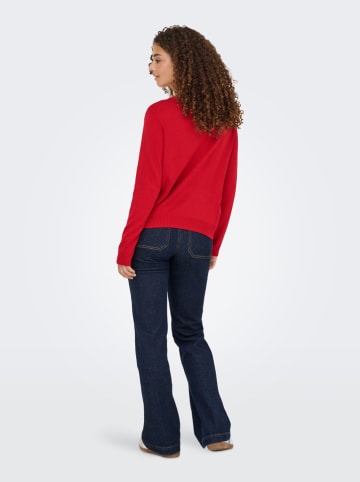 ONLY Sweter w kolorze czerwonym