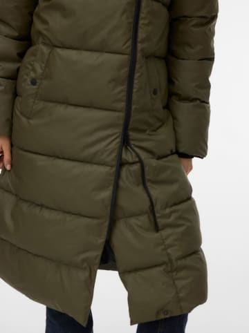 Vero Moda Doorgestikte mantel kaki