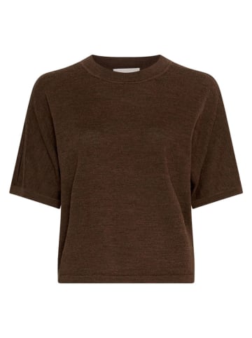 MOSS COPENHAGEN Wollpullover "Nema" in Dunkelbraun