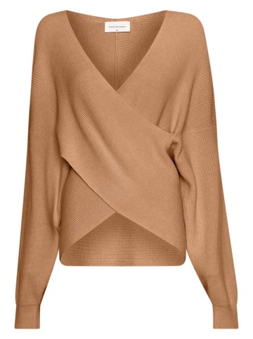 MOSS COPENHAGEN Sweter "Zinelle" w kolorze karmelowym