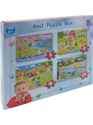 Happy People 4-delige set puzzels - vanaf 2 jaar