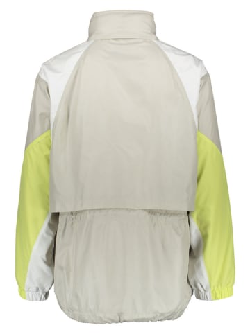 Lacoste Trainingsjacke in Beige/ Grün