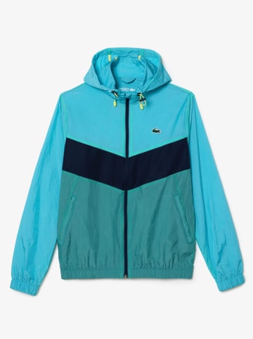 Lacoste Sweatvest turquoise/donkerblauw