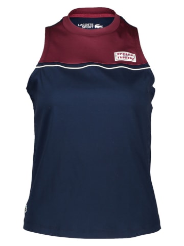 Lacoste Trainingstop rood/donkerblauw