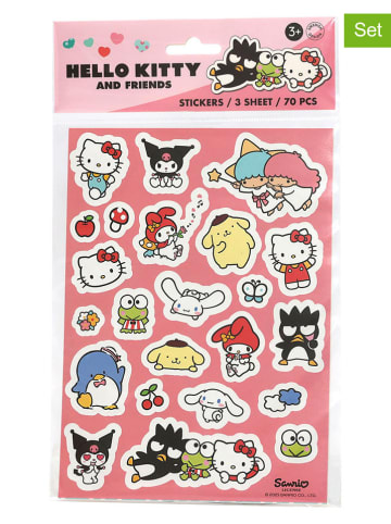 Hello Kitty Arkusze naklejek (3 szt.) - 3+