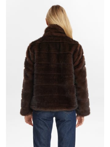 NÜMPH Teddyjacke "Nuwindall" in Dunkelbraun