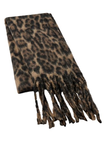 NÜMPH Sjaal "Nulonnie" lichtbruin/zwart