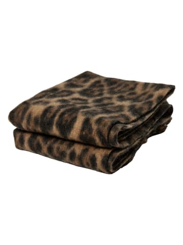 NÜMPH Schal "Nulonnie" in Hellbraun/ Schwarz