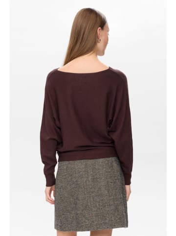 NÜMPH Pullover "Nudaya" in Dunkelbraun