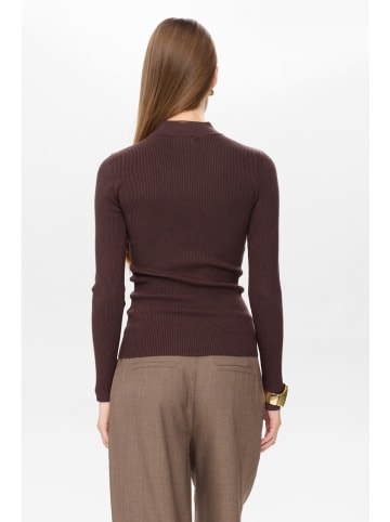 NÜMPH Pullover "Nubia" in Dunkelbraun