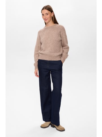 NÜMPH Pullover "Nuriette" in Hellbraun