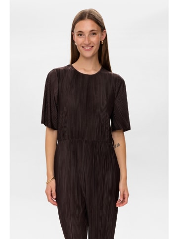 NÜMPH Kombinezon w kolorze ciemnobrązowym