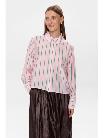 NÜMPH Bluse "Nujoni" in Rosa/ Grün