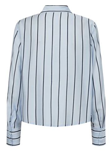 NÜMPH Blouse "Nujoni" lichtblauw/zwart