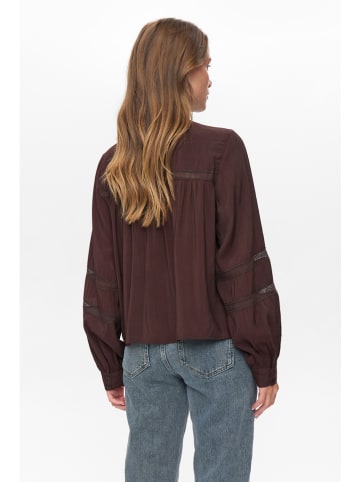NÜMPH Bluse "Nurika" in Dunkelbraun