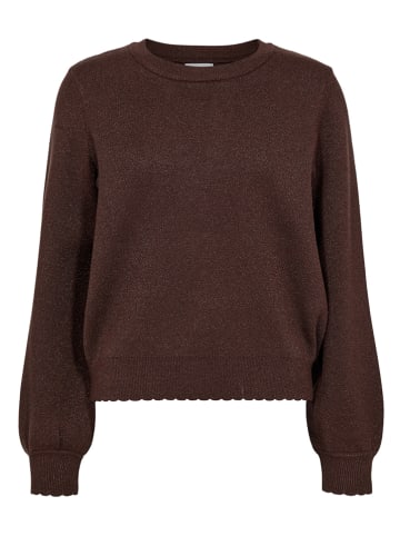 NÜMPH Pullover "Nubir" in Dunkelbraun
