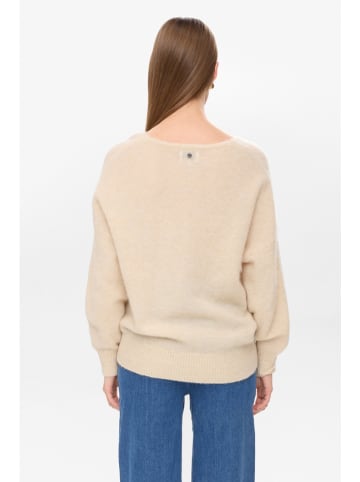 NÜMPH Sweter "Nuriette" w kolorze beżowym