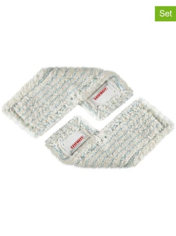 Leifheit Nakładki (2 szt.) "Profi XL cotton plus" w kolorze kremowym do mopa