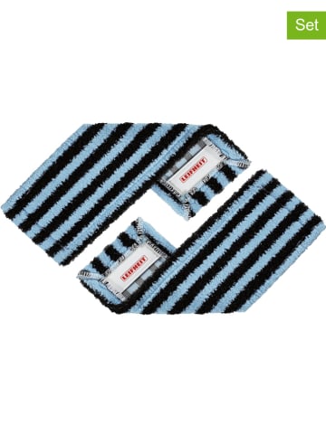 Leifheit Nakładki (2 szt.) w kolorze czarno-błękitnym do mopa