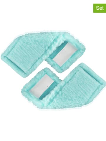 Leifheit 2-delige set: dweildoeken "CT M Ergo static plus" turquoise