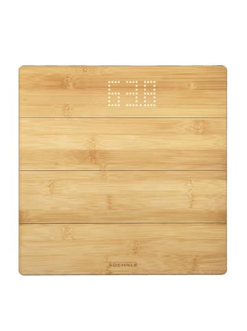 Soehnle Personenwaage "PWD Style Sense Bamboo Magic" in Hellbraun - (L)30 x (B)30 cm