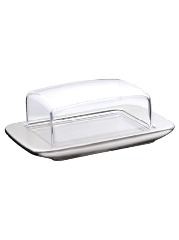 WMF Butterdose ''Loft'' in Silber - (B)16,8 x (H)6,8 x (T)11,5 cm