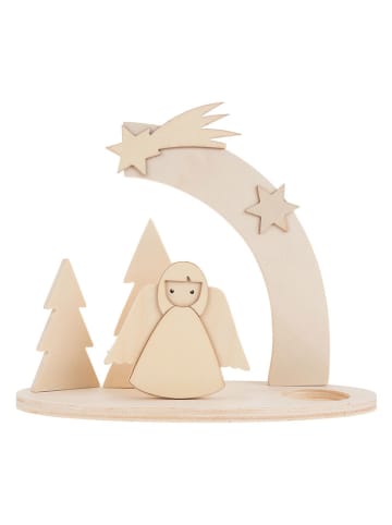 SUNNYSUE Świeczniki (9 szt.) w kolorze beżowym