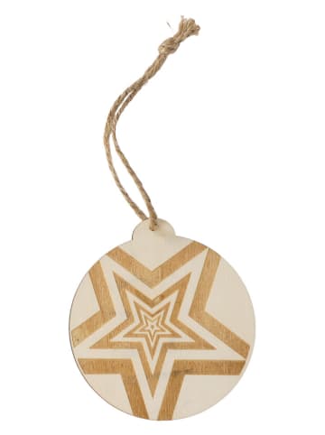SUNNYSUE Holzanhänger "Weihnachtskugel Stern"
